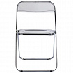 Стул складной прозрачный BRABIX "Glam CF-020", хромированный каркас, пластик, 533245