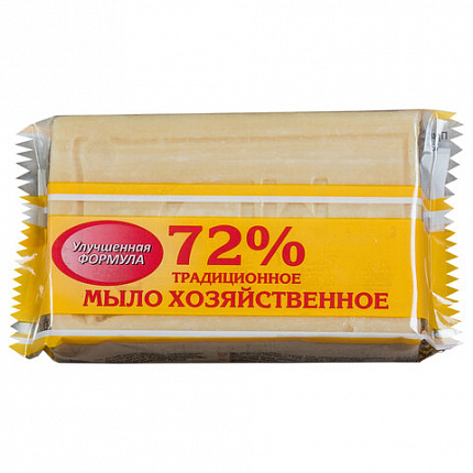 Мыло хозяйственное 72%, 200 г (Меридиан) "Традиционное", в упаковке, МИНПРОМТОРГ