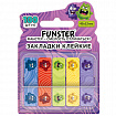 Закладки клейкие Z-сложения FUNSTER (ФАНСТЕР) "Монстрики", 45х12 мм, 100 шт., (5 цветов х 20 листов), в диспенсере, 116701