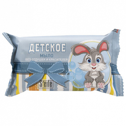 Мыло туалетное без отдушек и красителей 100 г S'EIFE "ДЕТСКОЕ", КМЗ, штампованное