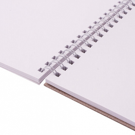 Скетчбук, белая бумага 120 г/м2, 205х290 мм, 40 л., гребень, жёсткая подложка, BRAUBERG ART DEBUT, 110984