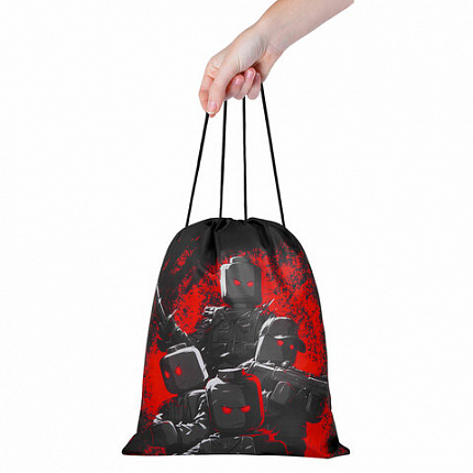 Мешок для обуви BRAUBERG KIDS, с петлей, 42х34 см, "Terrible fighters", 273435