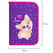 Пенал BRAUBERG, 1 отделение, полиэстер, 21х14 см, "I love corgi", 271530