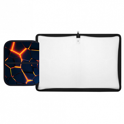 Папка для труда на молнии ЮНЛАНДИЯ А4, 1 отделение, откидная планка, органайзер, "Volcano split", 273394