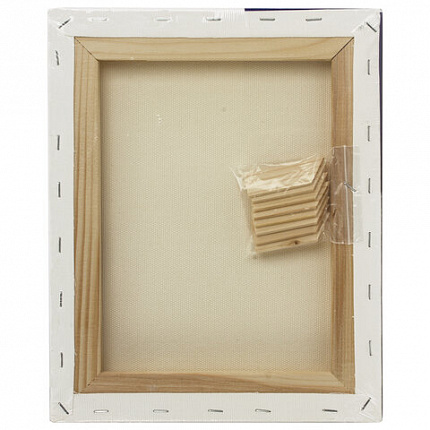 Холст на подрамнике BRAUBERG ART CLASSIC, 24х30 см, 440 г/м2, грунт, 100% хлопок, крупное зерно, 190644