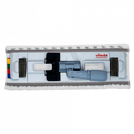 Насадка МОП плоская 40 см, VILEDA PROFESSIONAL "МикроЛайт Макси Спид Про", уши (ТИП УВ) микрофибра / скраб, 167292