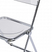 Стул складной прозрачный BRABIX "Glam CF-020", хромированный каркас, пластик, 533245