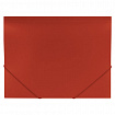 Папка на резинках BRAUBERG "Office", красная, до 300 листов, 500 мкм, 227711