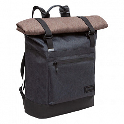 Рюкзак GRIZZLY, карман-антивор, с клапаном, трансформируемый объем, "ROLLTOP", 42х29х11 см, RQL-315-1/2