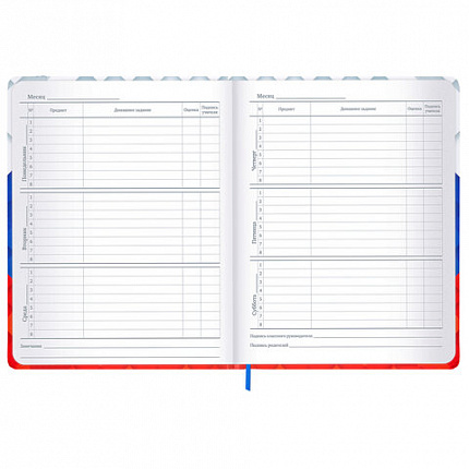 Дневник 1-11 класс 48 л., твердый, BRAUBERG, матовая ламинация, резинка, закладка-ляссе, с подсказом, "Герб", 107238