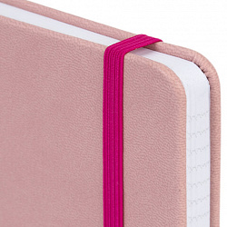 Блокнот А5 135x212 мм BRAUBERG "Edge", под кожу, резинка, держатель, 80 л., клетка, красный, 117147