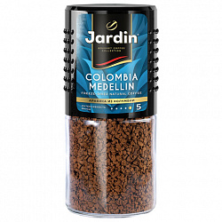 Кофе растворимый JARDIN "Colombia Medellin" 95 г, стеклянная банка, сублимированный, 0627-14