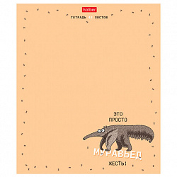 Тетрадь А5, 48 л., HATBER скоба, клетка, матовая ламинация, "Необычные герои" (микс в спайке), 088437, 48Т5лтВ1