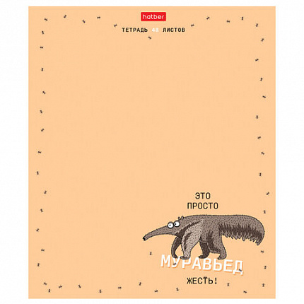 Тетрадь А5, 48 л., HATBER скоба, клетка, матовая ламинация, "Необычные герои" (микс в спайке), 088437, 48Т5лтВ1