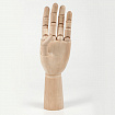 Манекен художественный BRAUBERG ART CLASSIC "РУКА", высота 30 см., мужская левая, дерево, 191296