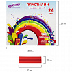 Пластилин классический ЮНЛАНДИЯ "ЮНЫЙ ВОЛШЕБНИК", 24 цвета, 480 г, СО СТЕКОМ, 106511