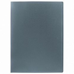 Папка на 2 кольцах А4 BRAUBERG PIXEL, 25 мм, серая, до 170 листов, 0,5 мм, 273034