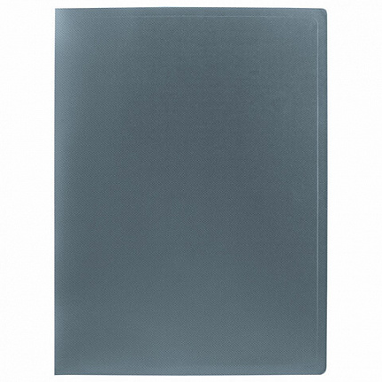 Папка на 2 кольцах А4 BRAUBERG PIXEL, 25 мм, серая, до 170 листов, 0,5 мм, 273034