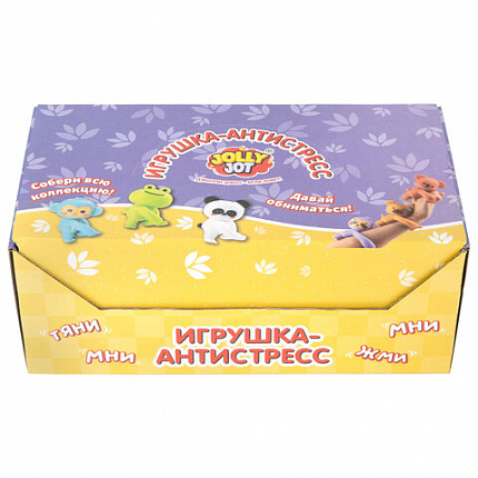 Игрушка-антистресс "ЗВЕРЮШКА-ОБНИМАШКА", ассорти 6 видов, дисплей, JOLLY JOT (ДЖОЛЛИ ДЖОТ), 665785