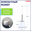 Ершик для унитаза силиконовый ROUND TYPE напольный / настенный с креплением и пинцетом LAIMA, 608133