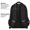 Рюкзак BRAUBERG SOFT, 2 отделения, 3 кармана, "Стильный шрифт", СВЕТЯЩИЙСЯ, 40х31х15 см, 272034