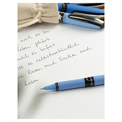 Ручка-роллер SCHNEIDER (Германия) "One Hybrid N", СИНЯЯ, корпус голубой, узел 0,7 мм, линия 0,5 мм, 183503