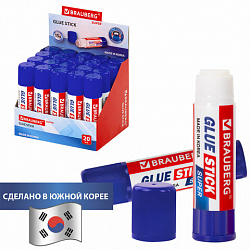 Клей-карандаш BRAUBERG SUPER, 15 г, ЮЖНАЯ КОРЕЯ, 229541