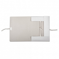 Папка для бумаг с завязками картонная, 40 мм, гарантированная плотность 370 г/м2, 4 завязки, до 400 листов, 122035