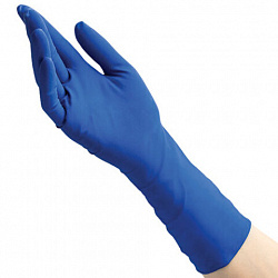 Перчатки латексные смотровые 25 пар (50 штук), прочные, размер 9-10, XL (очень большой), BENOVY High Risk