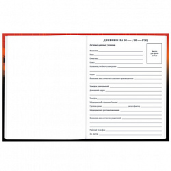 Дневник 1-11 класс 40 л., твердый, BRAUBERG, глянцевая ламинация, "Самурай", 107175