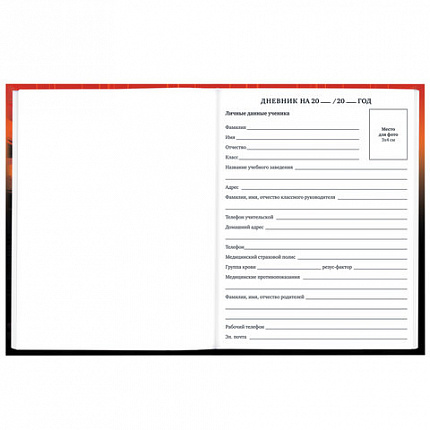 Дневник 1-11 класс 40 л., твердый, BRAUBERG, глянцевая ламинация, "Самурай", 107175