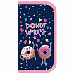 Пенал ПИФАГОР, 2 отделения, ламинированный картон, 19х11 см, "Comic donuts", 273482