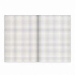 Тетрадь бумвинил, синий, А4 (большой формат), 80 л., скоба, офсет №2, ЭКОНОМ, клетка, STAFF, 402649