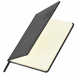 Еженедельник датированный 2026, А5, 145х215 мм, BRAUBERG "Imperial", под кожу, черный, 117175