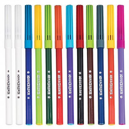 Фломастеры, меняющие цвет ЮНЛАНДИЯ 20 цветов + 2 проявителя, "ЮНЫЙ ВОЛШЕБНИК", вентилируемый колпачок, 151892