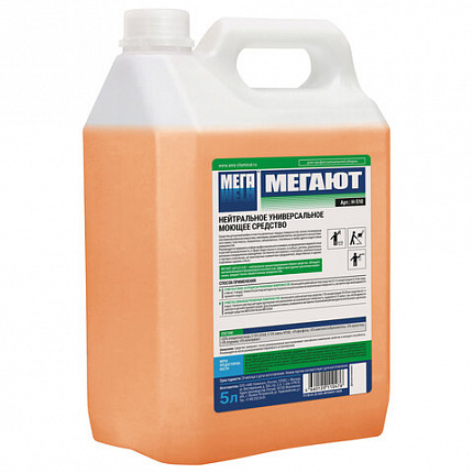Средство моющее универсальное 5 л, МЕГАЮТ, нейтральное