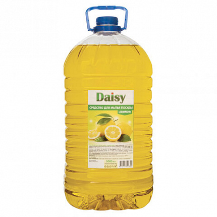 Средство для мытья посуды 5 л, DAISY "Лимон", ПЭТ