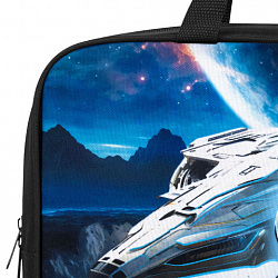 Папка на молнии с ручками BRAUBERG KIDS А4, 1 отделение, полиэстер, 80 мм, "Space conqueror", 274515