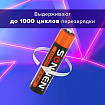 Батарейки аккумуляторные Ni-Mh мизинчиковые КОМПЛЕКТ 4 шт., AAA (HR03) 1000 mAh, SONNEN, 455610