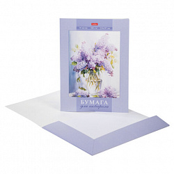 Папка для акварели А4, 10 л., 200 г/м2, 210х297 мм, HATBER, "Нежность", 086708, 10Ба4тВ_31792