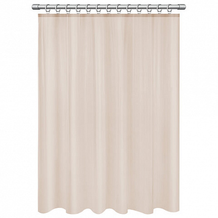 Шторка для ванной PEVA, 180х180 см, кольца в комплекте, цвет ассорти (белый, голубой, коричневый), WBZ (ВБЗ), 700067