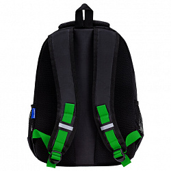 Рюкзак BRAUBERG FORCE, 2 отделения, 5 карманов, "Neon green", 39х28х17 см, 273153