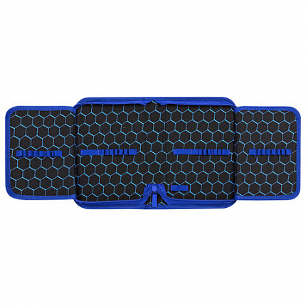 Пенал BRAUBERG, 1 отделение, 2 откидные планки, полиэстер, 21х14 см, "Burning ball", 273529