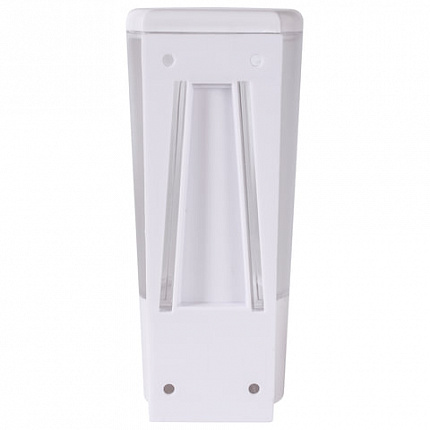 Дозатор для жидкого мыла LAIMA, НАЛИВНОЙ, 0,38 л, белый (матовый), ABS-пластик, 603922