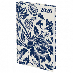 Ежедневник датированный 2026 145х215 мм, А5, STAFF, ламинированная обложка, "Blue fresco", 117324