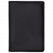 Обложка для паспорта и документов 7 в 1 натуральная кожа, без тиснения, черная, BRAUBERG, 238196