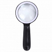 Лупа просмотровая с LED-ПОДСВЕТКОЙ, диаметр 90 мм, увеличение 10, корпус черный, BRAUBERG, 455928