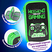 Пенал ЮНЛАНДИЯ, 2 отделения, ламинированный картон, конгрев, 19х11 см, "Gaming", 272294