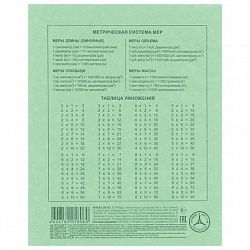 Тетрадь ЗЕЛЁНАЯ обложка 18 л., клетка с полями, офсет, "HATBER", 012296, 18Т5B1_05112