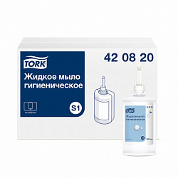 Картридж с жидким мылом одноразовый Tellus/TORK (Система S1) Advanced, 1 л, гигиенический эффект, 420820, 420820,420821